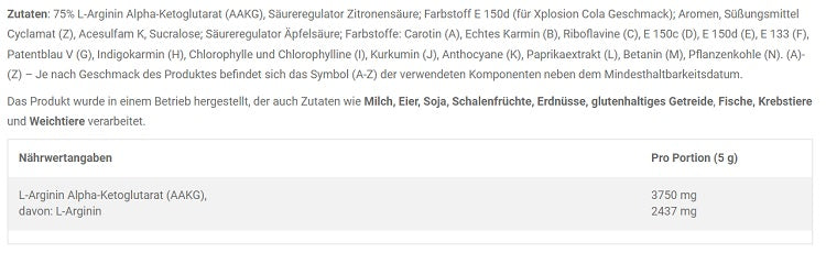 Olimp - AAKG Xplode Powder - 300G