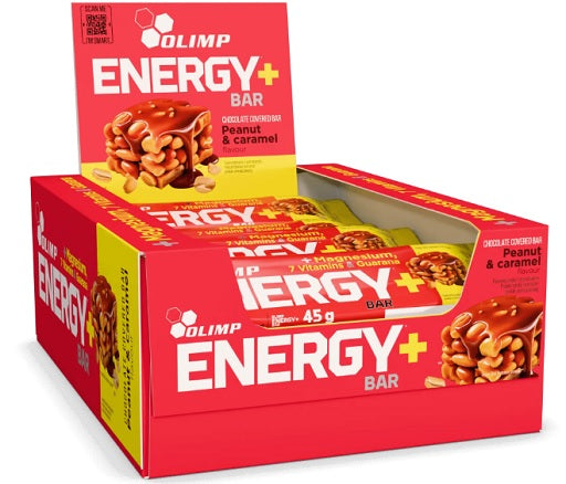 Olimp - Energy+ Bar - 20 x 45G - Peanut & Caramel
