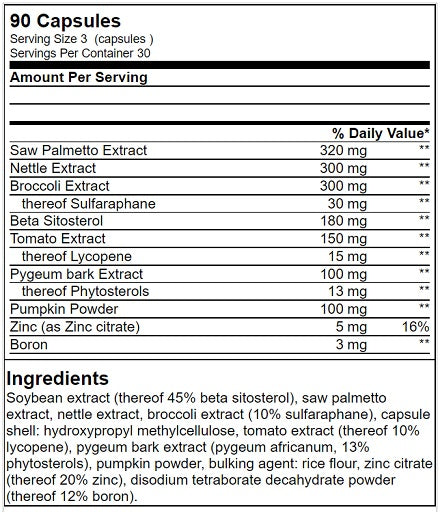 GN - Prostate Support Complex - 90 Capsules