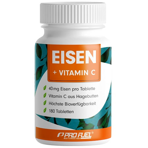 ProFuel - Iron + Natural Vitamin C - 180 Tablets