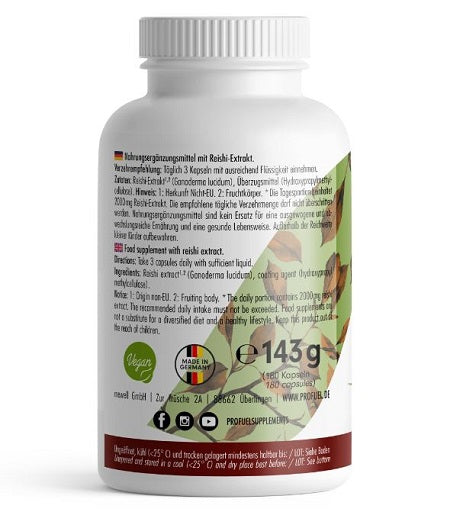 ProFuel - Reishi Mushroom - 180 Capsules