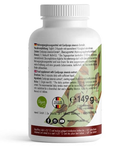 ProFuel - Cordyceps Mushroom - 180 Capsules