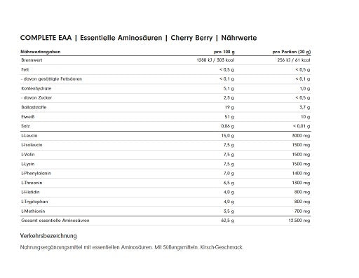 ProFuel - Complete Cherry EAA - 500G