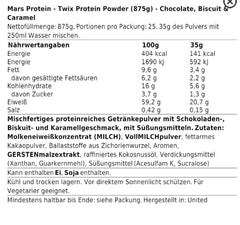 Twix - Hi-Protein Powder - 875G - Choco Biscuit and Caramel