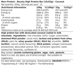 Bounty - High Protein Bar - 12 x 52G