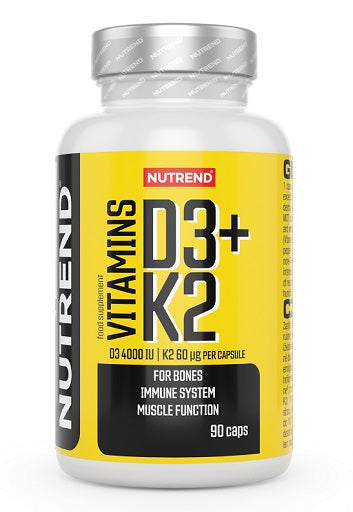 Nutrend - Vitamin D3 + K2 4000 IU / 60µG - 90 Capsules