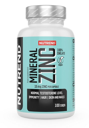 Nutrend - Zinc Chelate - 15MG - 100 Capsules