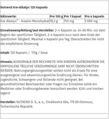 Nutrend - Kre-Alkalyn - 120 Capsules