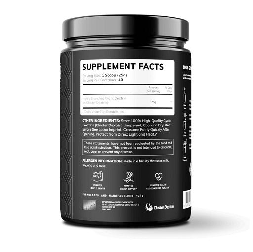 BPS-Pharma - Glyco Carbs Rapid 100% Cluster Dextrin - 1000G