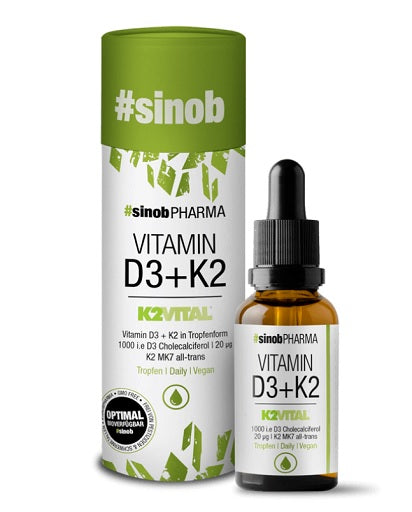 Sinob - Vitamin D3 + K2 Drops - 10ml