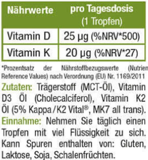 Sinob - Vitamin D3 + K2 Drops - 10ml