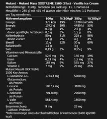 Mutant - Mass Xxxtreme 2500 - 2.72KG