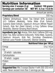 Stacker2 - Stacker 4 Powder - 150G (50 Servings)
