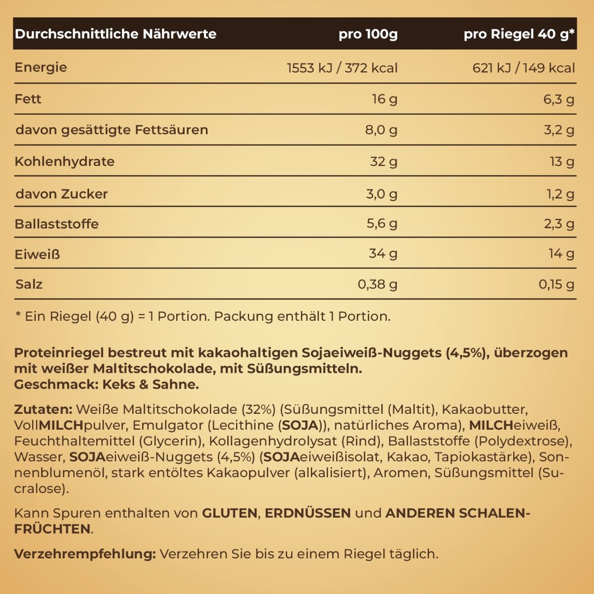IronMaxx - Lava Bar - 18 x 40G