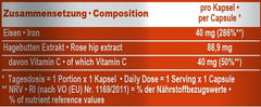 IronMaxx - Iron + Vitamin C - 130 Capsules
