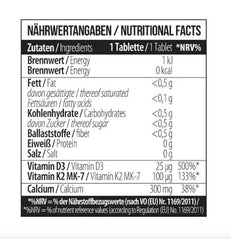 MST - Calcium Citrate D3 + K2Vital - 60 Tablets