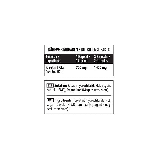 MST - Creatine HCL - 90 Capsules