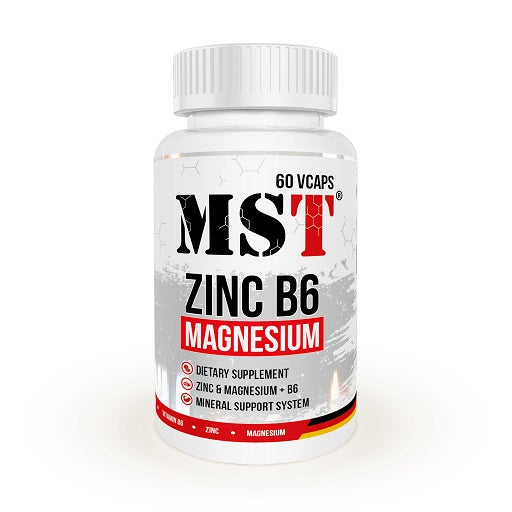 MST - Zinc + Magnesium + B6 - 60 Vegan Capsules