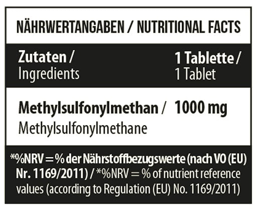 MST - MSM 1000 - 90 Tablets