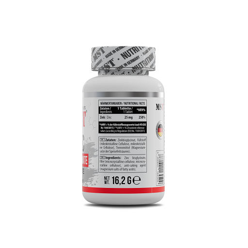 MST - Zinc Chelate Bisglycinate - 90 Tablets