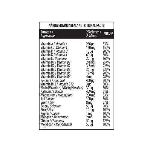 MST - All Vitamins - 60 Tablets