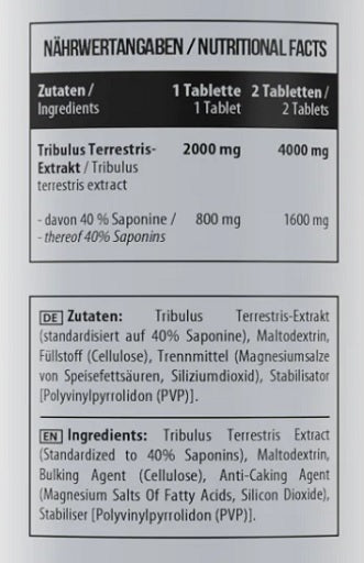 MST - Healthy Tribulus - 2000MG - 60 Tablets