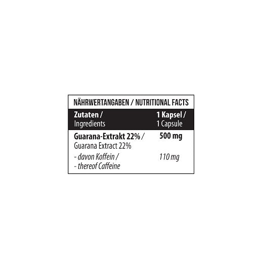MST - Guarana 22% - 120 Capsules