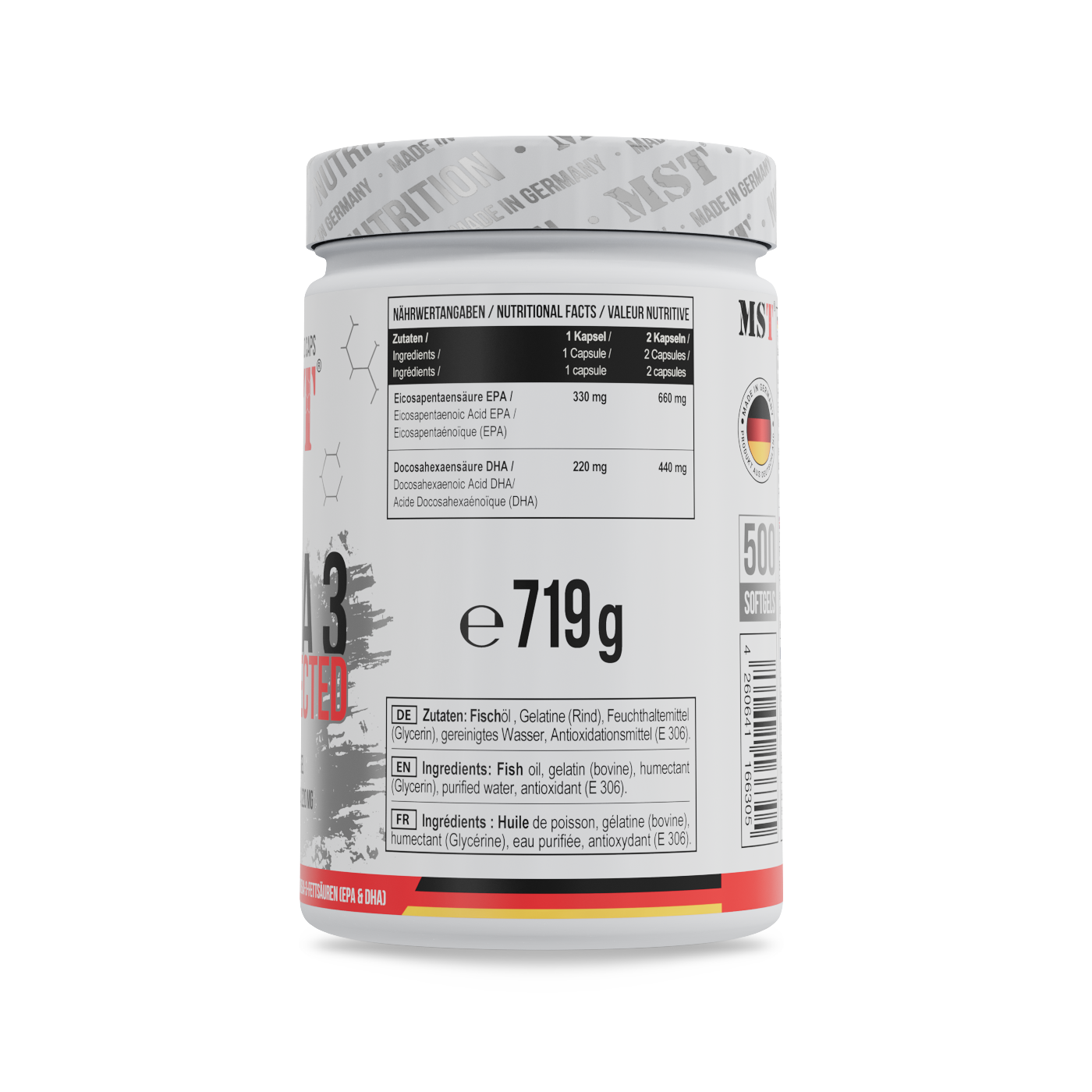 MST - Omega 3 Selected - 500 Capsules