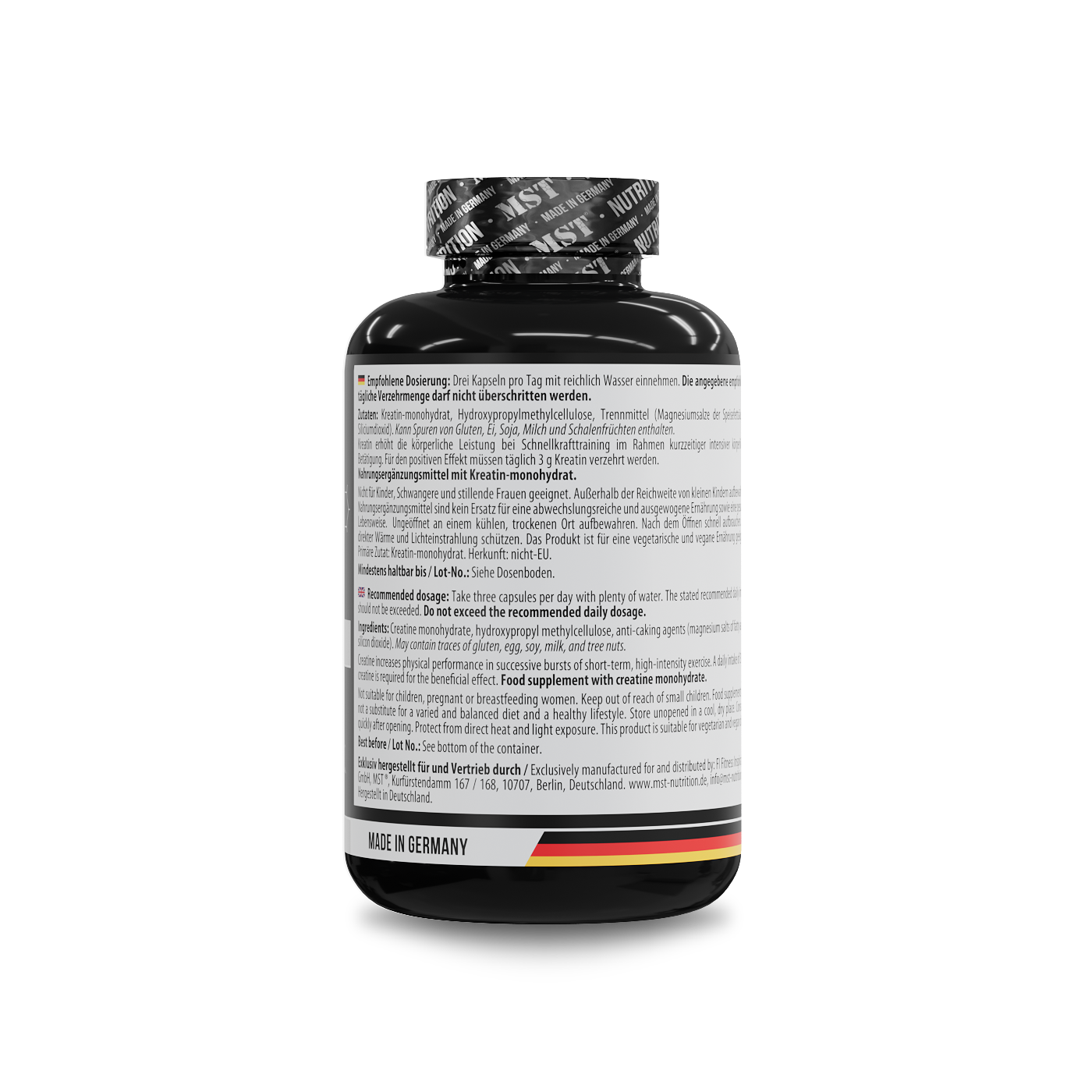 MST - Creatine Monohydrate - 300 Capsules