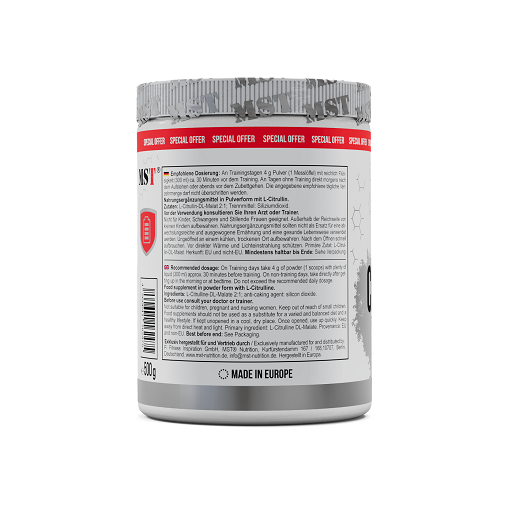 MST - Citrulline 2:1 - 500G - Neutral Raw