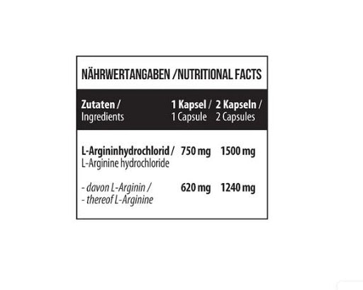 MST - L-Arginine - 120 Capsules