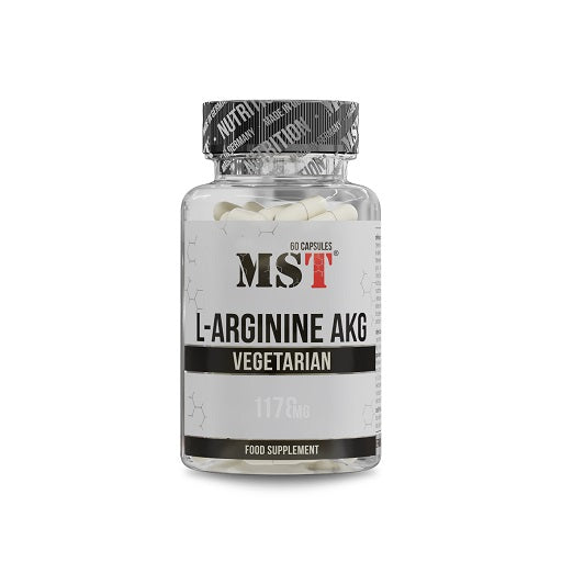MST - Arginine AAKG - 1178MG - 60 Capsules