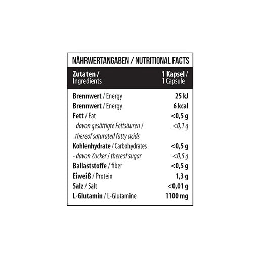 MST - Glutamine - 1100MG - 60 Capsules