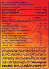 AK47 Labs - Fat Burner - 60 Capsules