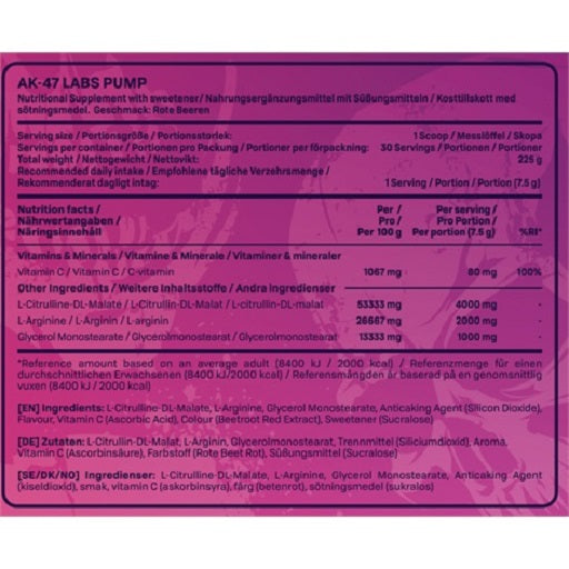 AK47 Labs - Pump - 225G