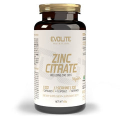 Evolite Nutrition - Zinc Citrate - 100 Capsules