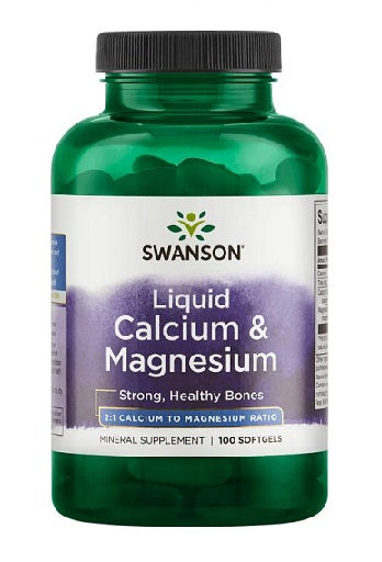 Swanson - Liquid Calcium & Magnesium - 100 Capsules