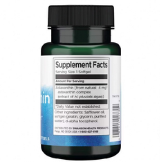 Swanson - Astaxanthin - 4MG - 60 Capsules