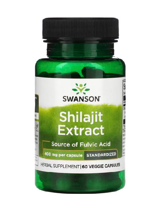 Swanson - Shilajit Extract - 400MG - 60 Capsules