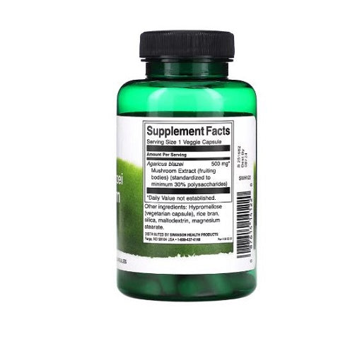Swanson - Agaricus Blazei Mushroom Extract - 500MG - 90 Capsules