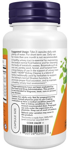 NOW Foods - Kidney Cleanse - 90 Vegan Capsules