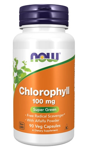 NOW Foods - Chlorophyll - 100MG - 90 Vegan Capsules