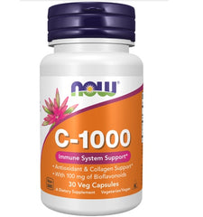 NOW Foods - Vitamin C-1000 - 30 Vegan Capsules