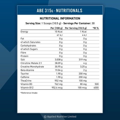 Applied Nutrition - A.B.E Ultimate Pre - 315G