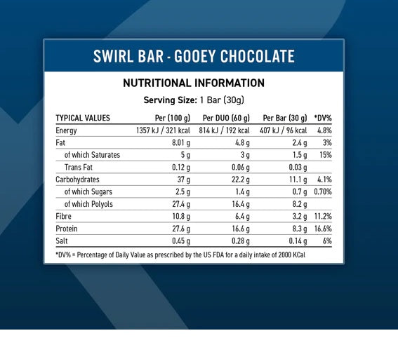 Applied Nutrition - Swirl Bar - 12 x 60G