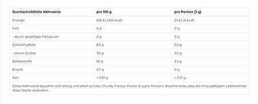 More Nutrition - Chunky Flavour - 150G