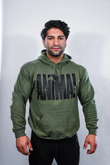 Universal - Animal Hooded Sweater Military