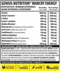 Genius Nutrition - Warcry Energy - 300G