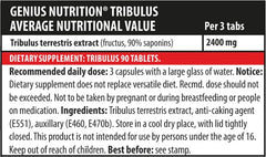 Genius Nutrition - Tribulus - 90 Tablets