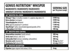 Genius Nutrition - Whisper Sample - 10 x 18G